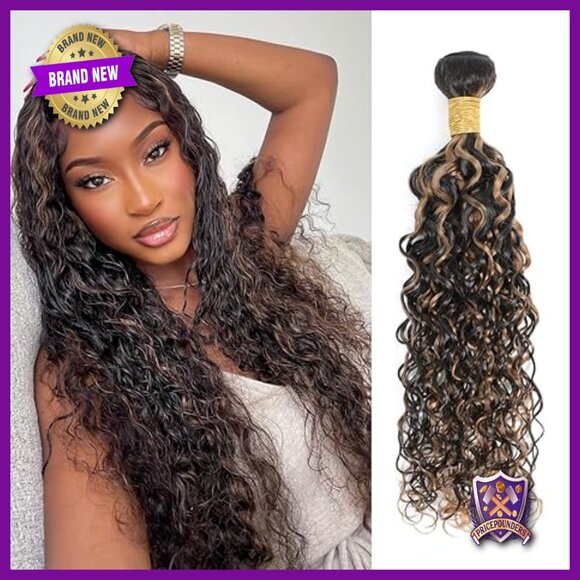 14 Inch Human Hair Extensions Water Wave Bundles 100g Single Weft main image 4